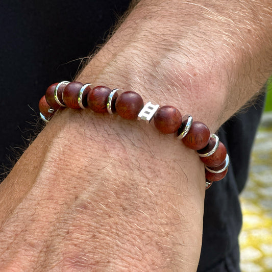 Armbånd kule brun